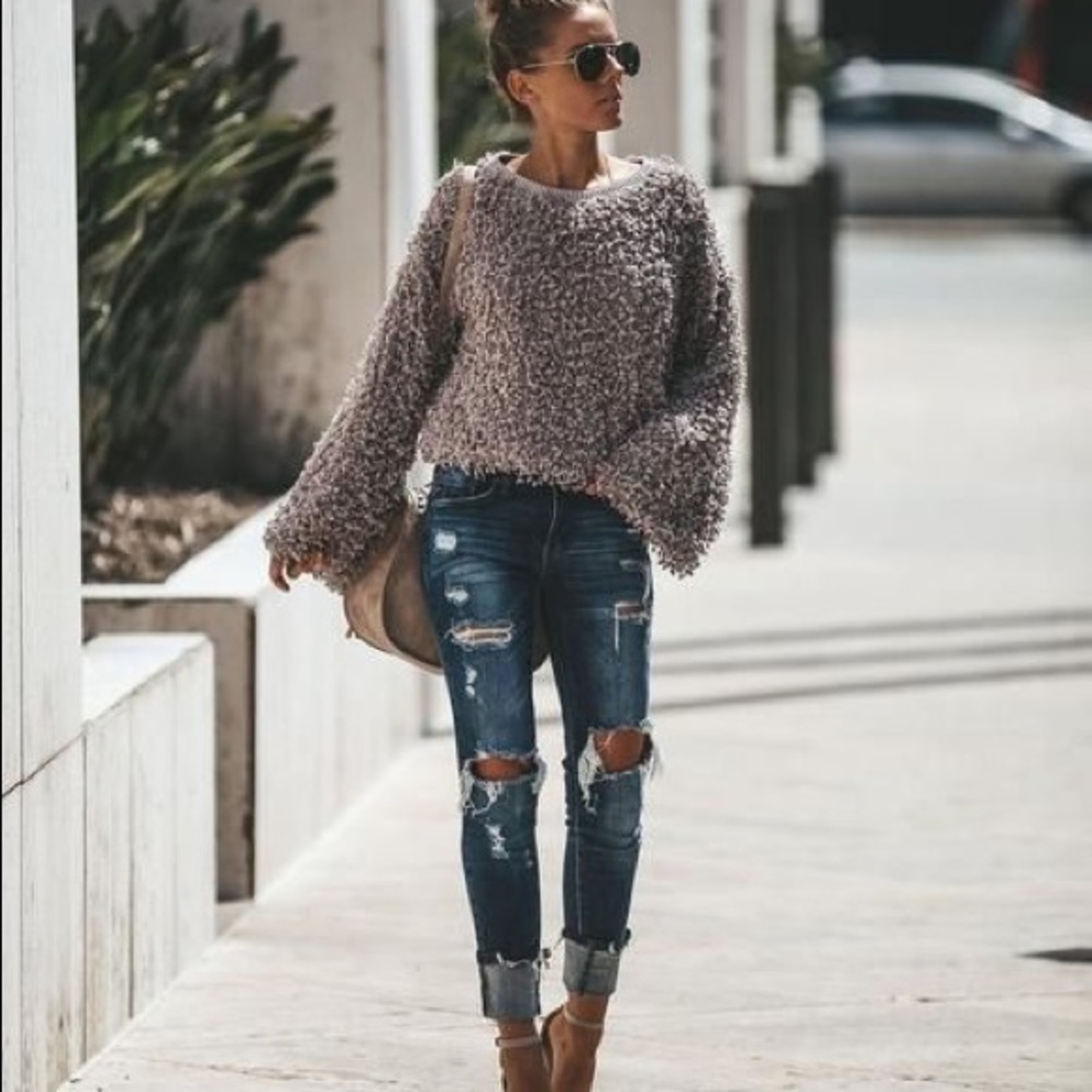 Crop sweater